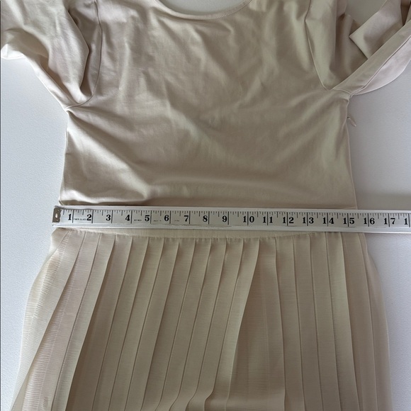 NWT J. Crew Pleated Ballet Dress in Stretch Cotton Blend Cream Date Night Size M - Picture 9 of 13